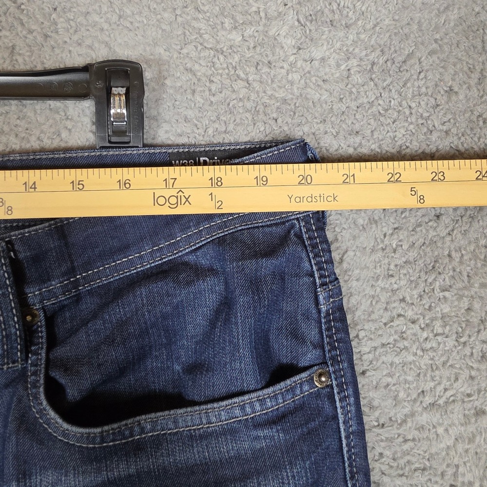 Buffalo Jeans Mens 38x32 Blue Excellent Straight Leg Stretch Denim Driven-X - Picture 6 of 9